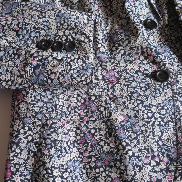 🎉HP🎉Talbots Lined Floral Cotton Blazer - Size 10 - Great for Spring/Summer - EUC - Picture 9 of 13
